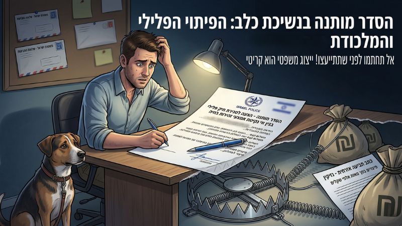 הסדר מותנה בנשיכת כלב
